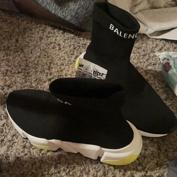 Balenciaga Speed Trainer Black White Volt - Picture 3 of 4